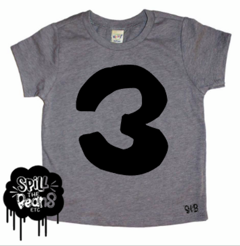 THREE Third Kid's Tee