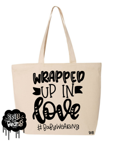 Wrapped Up In Love Canvas Bag