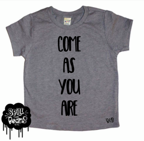 Come As You Are Kid's Bodysuit or Tee