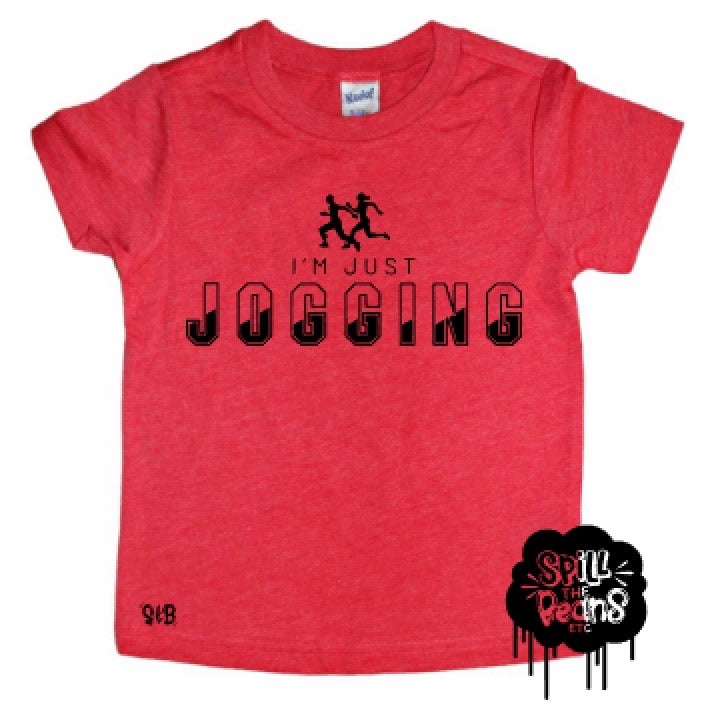 I m Just Jogging Tee for Ahmaud Arbery with runners kids Shirt