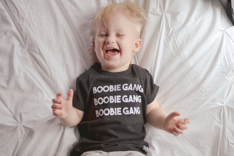 Boobie Gang Toddler and Baby Tee